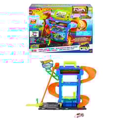 Hot Wheels City Tunnel Twist Car Wash Multicolored 18 pc