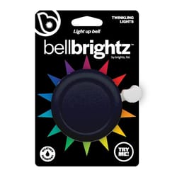 Brightz Bell Brightz Black LED Bike Bell ABS Plastics 1 pk