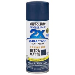 Rust-Oleum Painter's Touch 2X Ultra Cover Ultra Matte Evening Navy Paint + Primer Spray Paint 12 oz