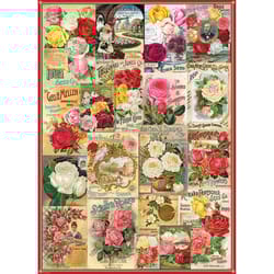 Eurographics Roses Seed Catalogue Collection Jigsaw Puzzles Multicolored 1000 pc