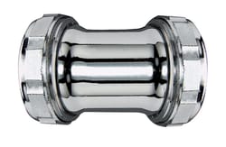 Ace 1-1/4 in. Slip X 1-1/4 in. D Slip Chrome Plated Brass Coupling