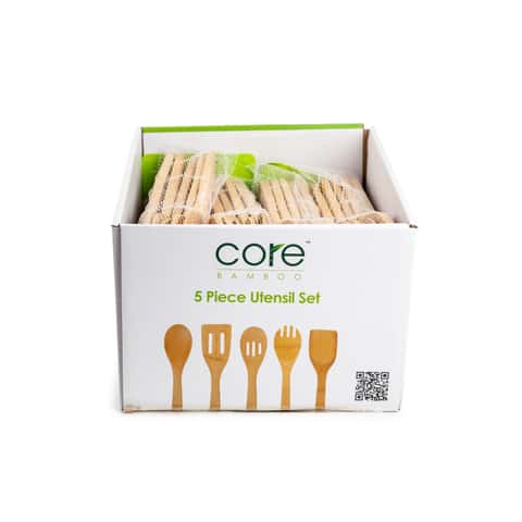 Core Kitchen Beige Bamboo Utensil Set - Ace Hardware