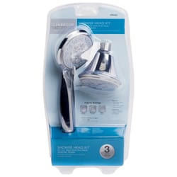 OakBrook Chrome PVC 3 settings Showerhead Combo 1.8 gal