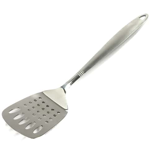Chef Craft Silver Stainless Steel Slotted Turner