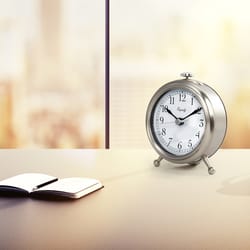 La Crosse Technology Equity 2.65 in. Silver Alarm Clock Analog Battery Operated