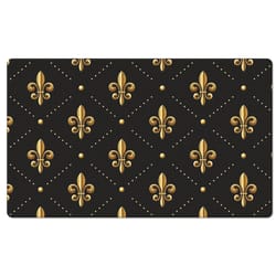 Americo Home Eversoft 18 in. W X 30 in. L Multi-Color Fleur De Lis Anti-Fatigue Mat