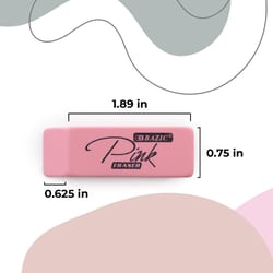 Bazic Products Pink Pencil Eraser 24 pk