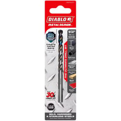 Diablo Metal Demon 9/32 in. X 4.3 in. L Stainless Steel Drill Bit 3-Flat Shank 1 pc