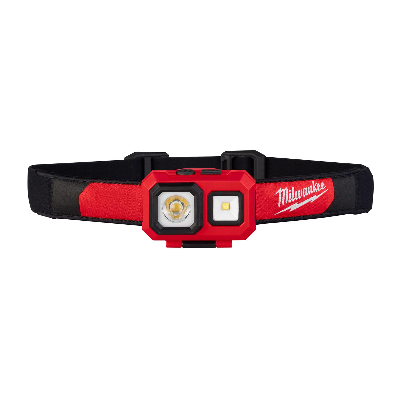 Photos - Torch Milwaukee 450 lm Black/Red LED Head Lamp AAA Battery 2104 
