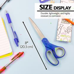 Bazic Products Stainless Steel Soft Grip Scissors 1 pc