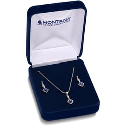 Montana Silversmiths Women's Lapis Blue/Silver Jewelry Sets Brass Water Resistant