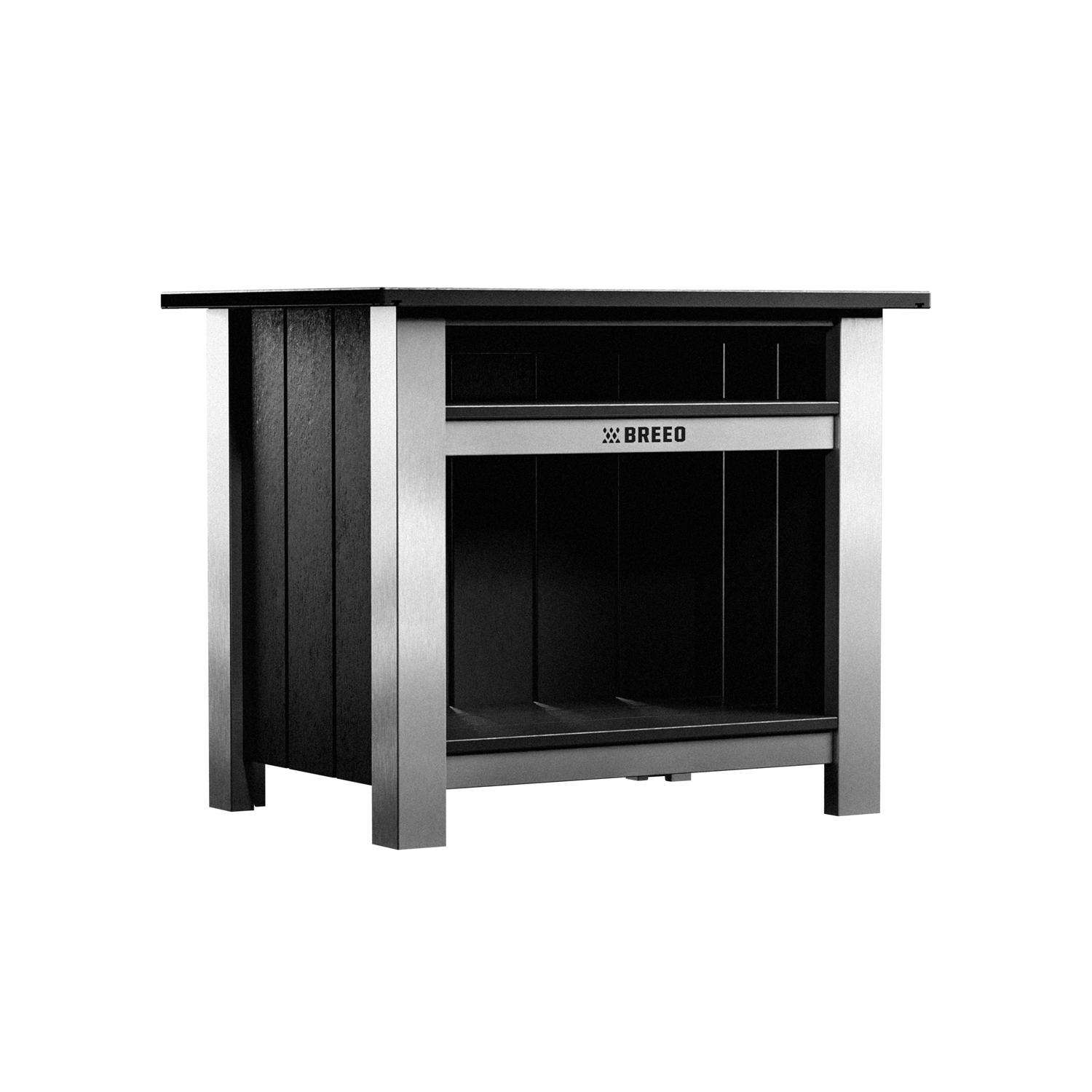 Breeo X Series Black Rectangular PolyWood Patio Table Ace Hardware