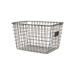 Spectrum 12.25 in. L X 9.25 in. W X 8 in. H Gray Storage Basket