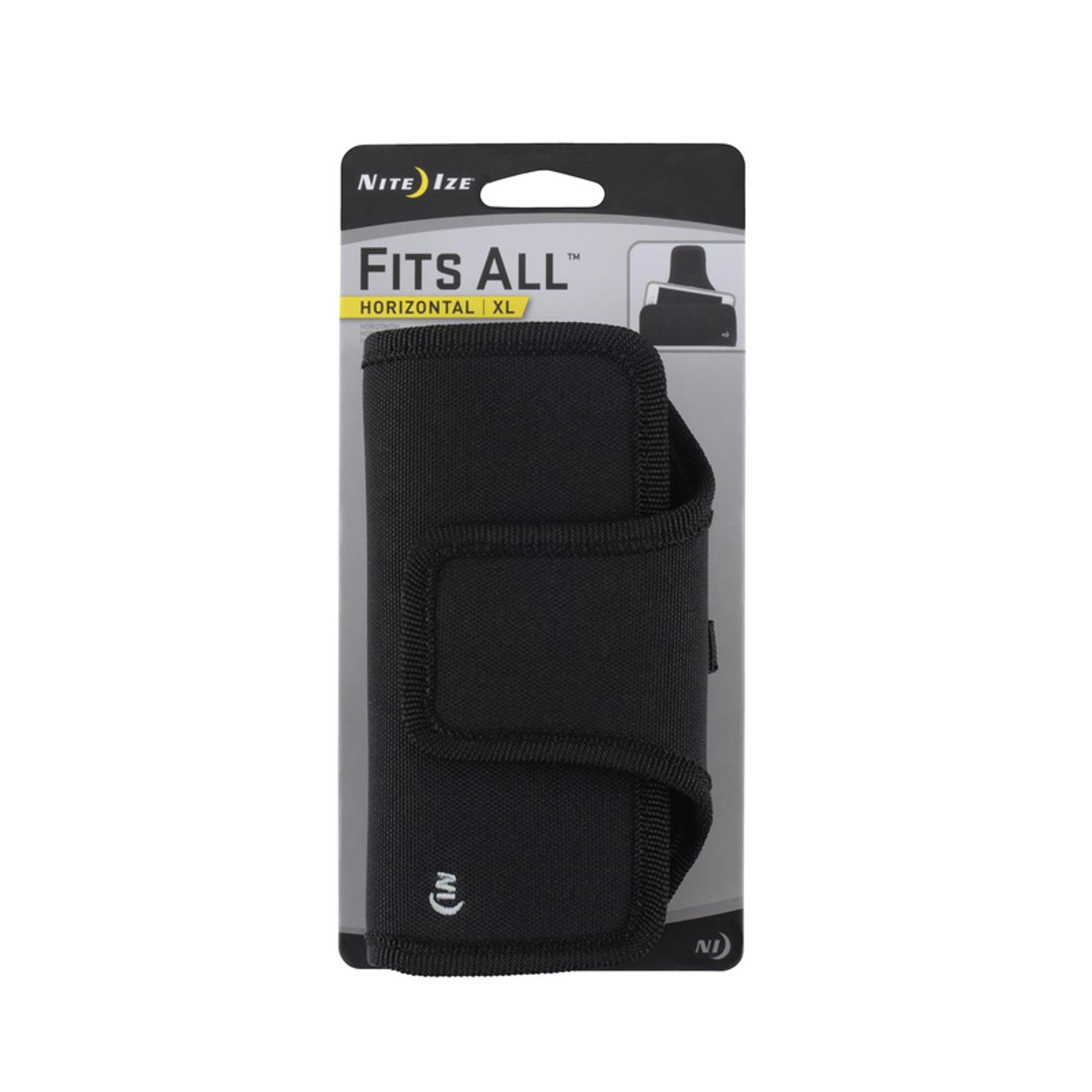 Photos - Mobile Phone Battery Nite Ize Fits All Black Horizontal Cell Phone Holder For All Smartphones CCSFXL-01-R3 