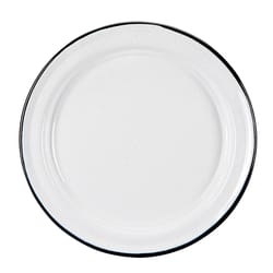 Cinsa White Steel Camping Dinner Plate 12.5 in. D 1 pk