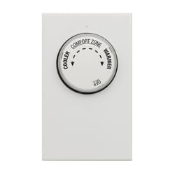 LUX Heating Dial Double Pole Line Voltage Thermostat