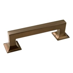 Hickory Hardware Studio Art Deco Bar Cabinet Pull 3-3/4 in. Venetian Bronze Black 1 pk