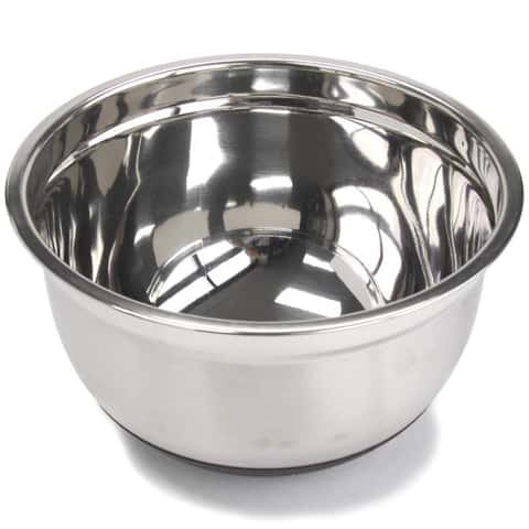 1pc Stainless Steel Bowl, Silver Mini Portable Salad Bowl For