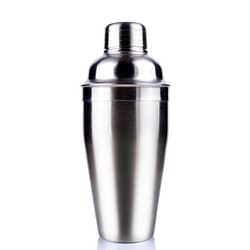 Harold Import Silver Stainless Steel Cocktail Shaker 18 ounce oz