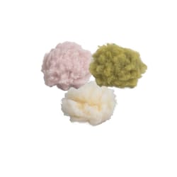 HuggleHounds FlufferFleece Assorted Fleece Ball Cat Toy 3 pk