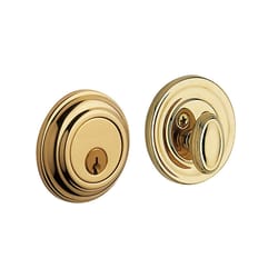 Baldwin Estate Polished Brass Brass Single Cylinder Deadbolt