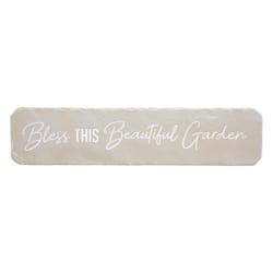 Pavilion Stones with Stories Cream/Gray Cement/Stone 3.75 in. H X 16 in. L X 0.75 in. W Blessed Step