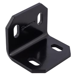 Hampton 2.4 in. H X 3 in. W X 3/16 in. D Black Steel Inside/Outside Corner Brace