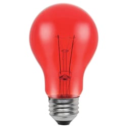 Westinghouse 25 W A19 A-Line Incandescent Bulb E26 (Medium) Red 1 pk