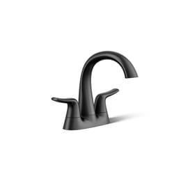 Sterling Endusk Matte Black Transitional Centerset Bathroom Sink Faucet 4 in.