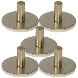 Magnet Source Magnet Anywhere .75 in. L X .75 in. W Silver Steel Discs with Adhesive Disc Magnets 1.