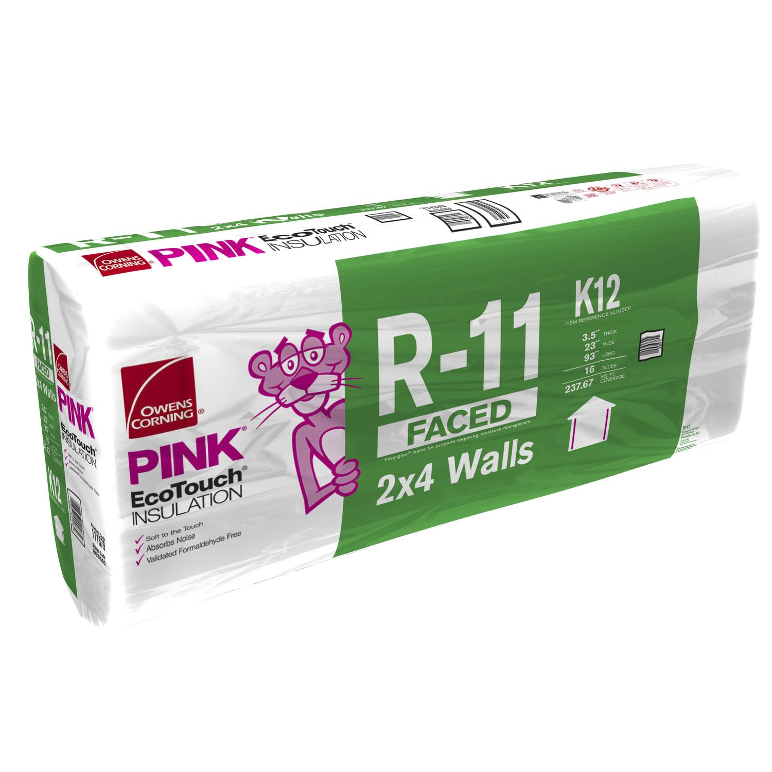 Owens Corning EcoTouch 23"W x 93"L R11 Fiberglass Insulation (K12)