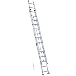 Werner Extension Ladder 32 ft. H Aluminum Telescoping Extension Ladder Type IA 300 lb. capacity Werner Extension Ladder 32 ft. H Aluminum Telescoping Extension Ladder Type IA 300 lb. capacity