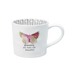 Pavilion Celebrating You 16 oz White BPA Free Butterfly Mug