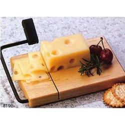 Prodyne 7 in. L X 4-3/4 in. W X 0.75 in. Wood Cheese Board with Slicer