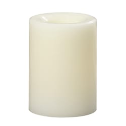 Sterno Home Cream No Scent Premier Pillar Candle