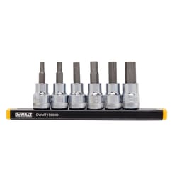 DeWalt 3/8 in. drive Metric 6 Piece Hex Bit Socket Set 1 pc