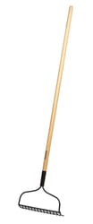 Home Plus 54 in. 14 Tine Steel Bow Rake Wood Handle
