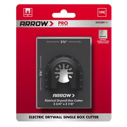 Arrow Pro 2-7/8 in. L X 3-3/4 in. W Bi-Metal Semi-Circle Drywall Blade Multi-Material 1 pc