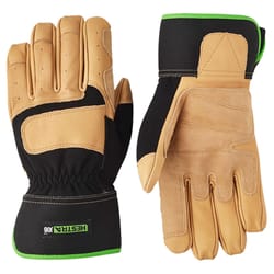 Hestra JOB Unisex Outdoor Hassium Work Gloves Black/Tan XL 1 pair