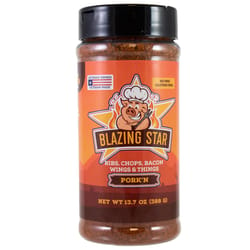 Blazing Star Pork'n Bar-B-Q Rub/Seasoning 13.7 oz