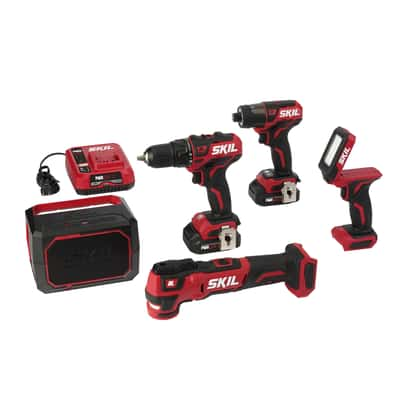 Skil Pwrcore 12 12 Volt Cordless Brushless 5 Tool Drill And Driver Kit Ace Hardware