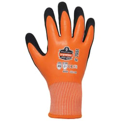 Ergodyne ProFlex Unisex Coated Winter Work Gloves Orange M 1 pair