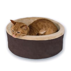 K&H Pet Prodcuts Brown Heated Pet Bed 6 in. H X 16 in. W X 16 in. L