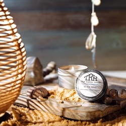 The Rustic House Silver At the Beach Scent Travel Candle