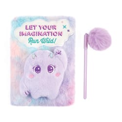 Make It Real 3C4G 6 in. W X 8 in. L Aqua/Purple Wild Style Plush Journal