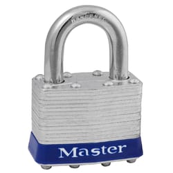 Master Lock 1-5/16 in. H X 1 in. W X 1-3/4 in. L Steel 4-Pin Cylinder Padlock