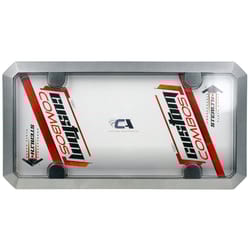 Custom Accessories Clear Metal/Polycarbonate License Plate Frame