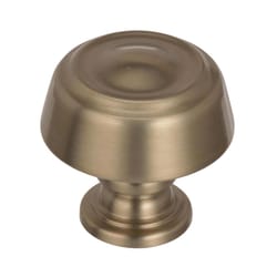 Amerock Kane Transitional Round Cabinet Knob 1-3/16 in. D 1-3/16 in. Golden Champagne 1 pk
