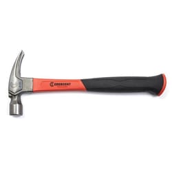 Crescent Pro Series 16 oz Smooth Face Rip Claw Hammer 5.5 in. Fiberglass Handle