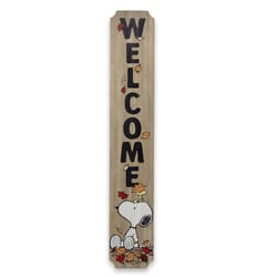 Open Road Brands Pop Culture Peanuts Snoopy Welcome Fall Wall Decor Wood 1 pk